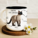 Kubek z kotem syjamski